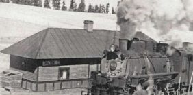 Train at Divide Depot
