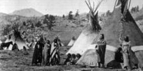Utes In Camp
